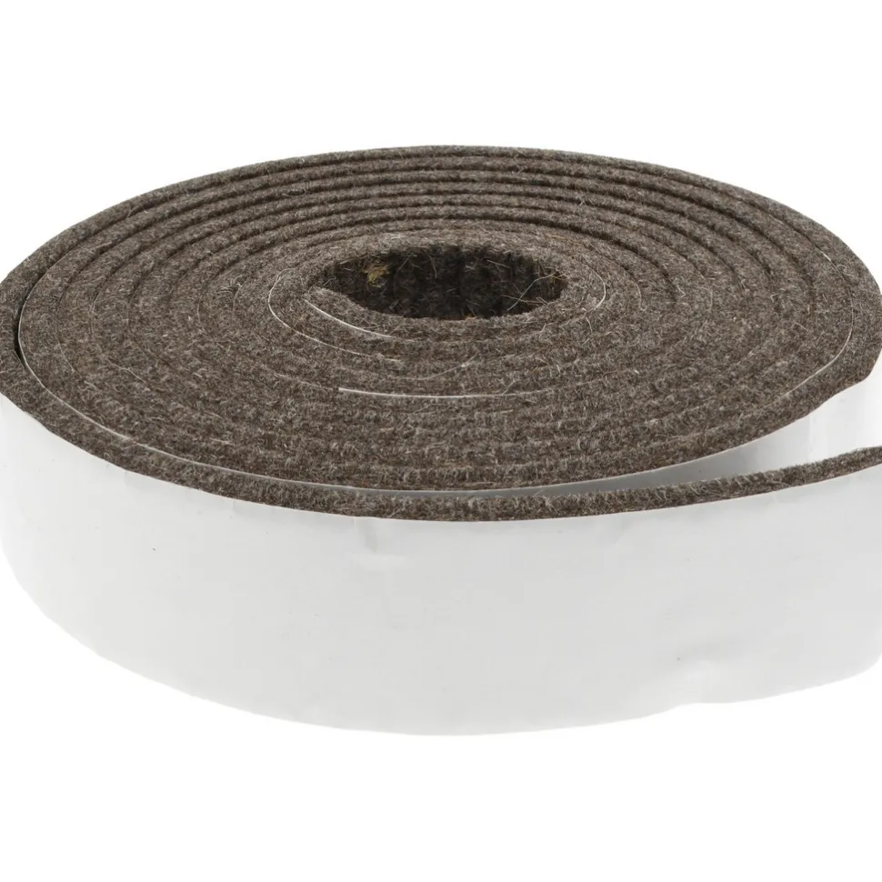 1/4 Inch Thick x 1-1/2 Inch Wide x 10 Ft. Long, Felt Stripping