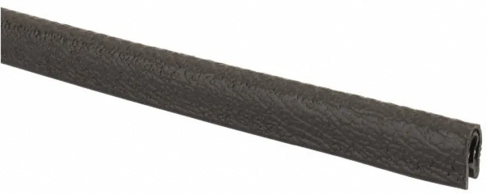 1/8 Inch Thick x 0.3 Wide x 25 Ft. Long, EPDM Rubber Edge Trim