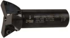 60° Included Angle, 2-1/4" Max Cutting Dia, 1" Shank Dia, TDEX 220408-EN Insert Style, Indexable Dovetail Cutter