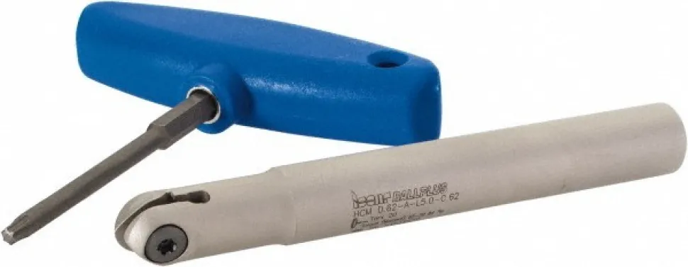 Indexable Ball Nose End Mill: 5/8" Cut Dia, Solid Carbide, 5.1" OAL