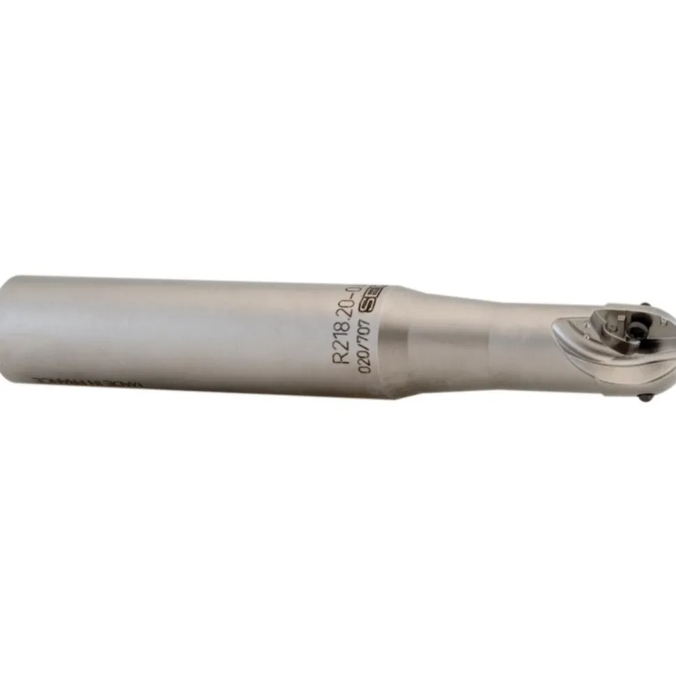 Indexable Ball Nose End Mill: 3/4" Cut Dia, 7" OAL