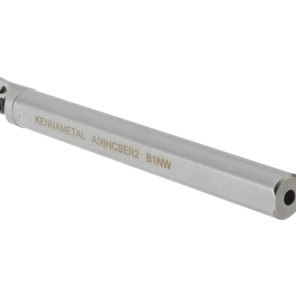 Indexable Boring Bar: A06HCSER2, 0.4210" Min Bore, Right Hand, 5.000 deg Lead Angle, Steel