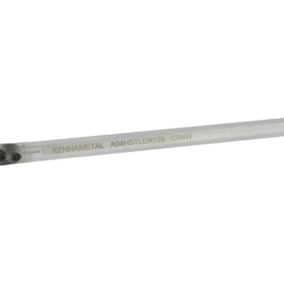 Indexable Boring Bar: A04HSTLDR128, 0.3000" Min Bore, Right Hand, 5.000 deg Lead Angle, Steel