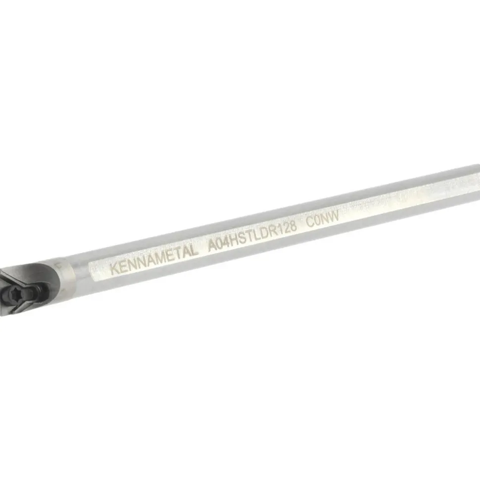 Indexable Boring Bar: A04HSTLDR128, 0.3000" Min Bore, Right Hand, 5.000 deg Lead Angle, Steel