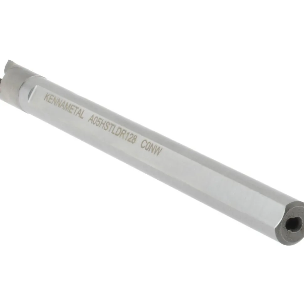 Indexable Boring Bar: A05HSTLDR128, 0.3600" Min Bore, Right Hand, 5.000 deg Lead Angle, Steel