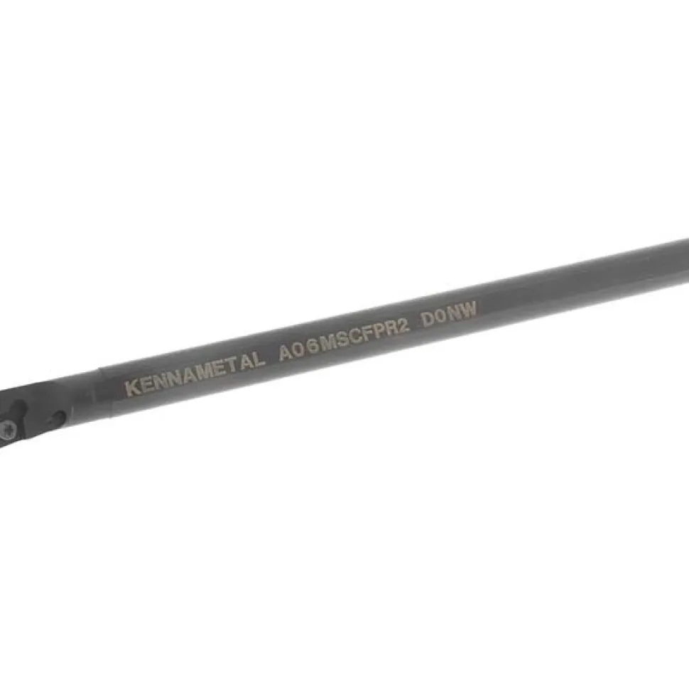 Indexable Boring Bar: A06MSCFPR2, 12.19 mm Min Bore, Right Hand, 9.53 mm Shank Dia, Steel