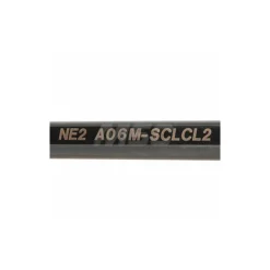 Indexable Boring Bar: A06MSCLCL2, 12.19 mm Min Bore, Left Hand, 9.53 mm Shank Dia, -5.000 deg Lead Angle, Steel