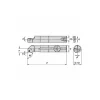 Indexable Boring Bar: A06MSCLPL2, 12.19 mm Min Bore, Left Hand, 9.53 mm Shank Dia, -5.000 deg Lead Angle, Steel