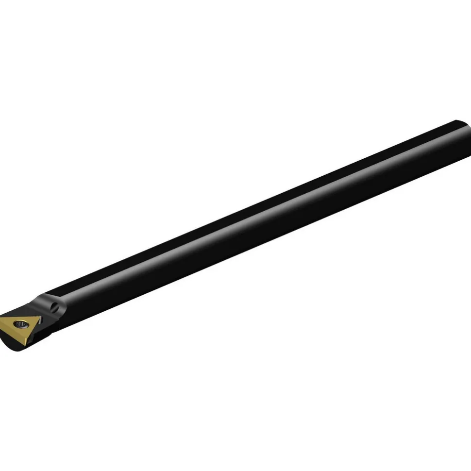 Indexable Boring Bar: A06M-STFCR2, 1/2" Min Bore, Right Hand, 3/8" Shank Dia, 0.000 deg Lead Angle, Steel