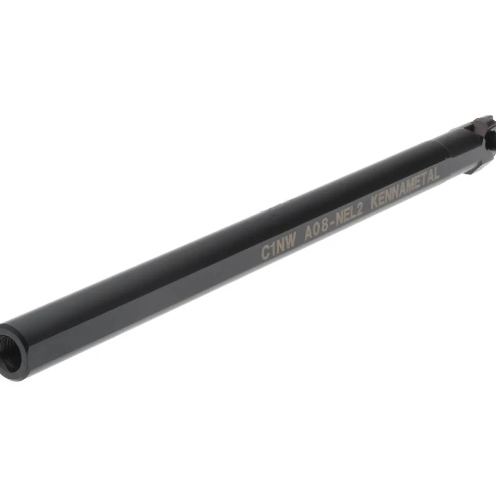 Indexable Boring Bar: A08NEL2, 18.54 mm Min Bore Dia, Left Hand Cut, 1/2" Shank Dia, 3 ° Lead Angle, Steel