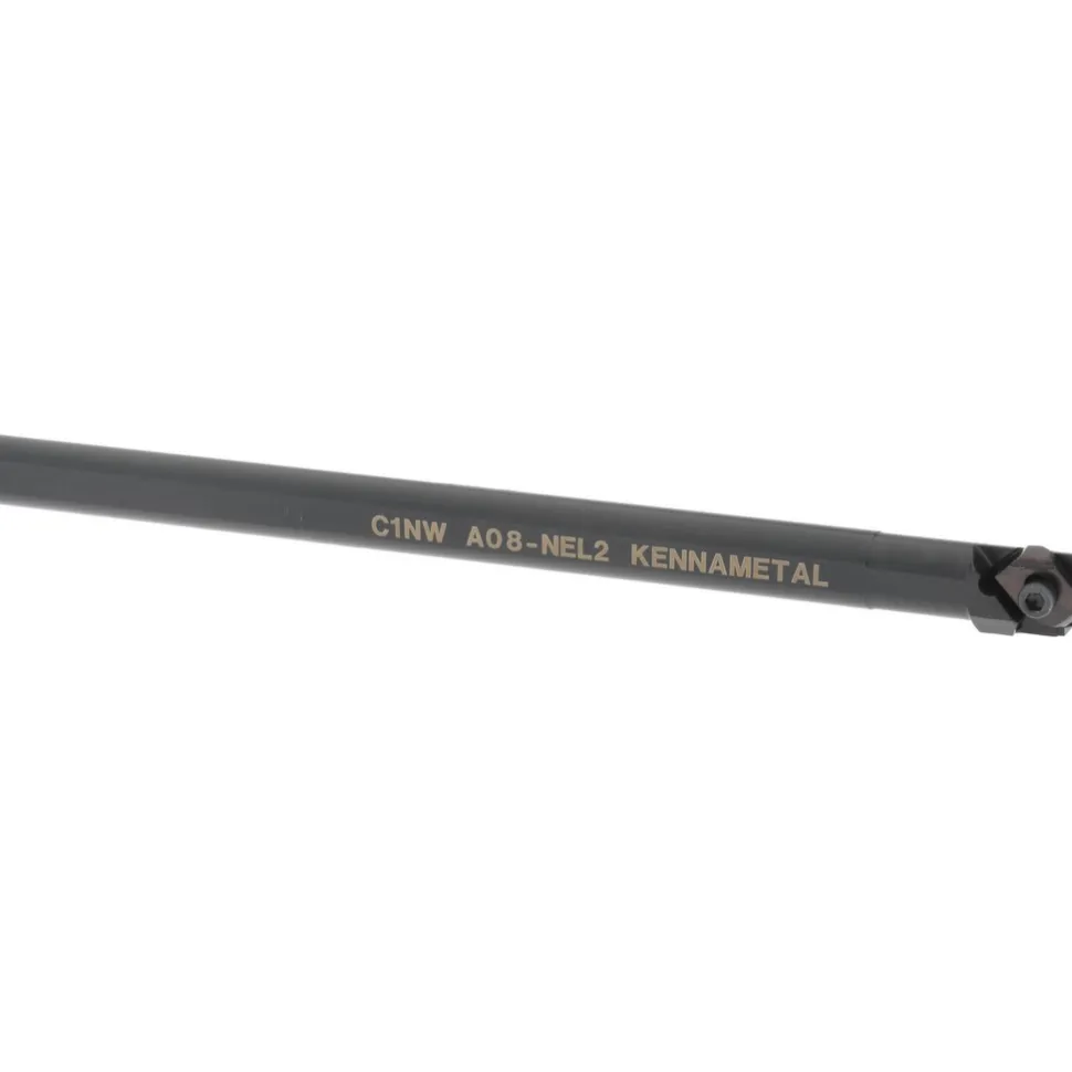Indexable Boring Bar: A08NEL2, 18.54 mm Min Bore Dia, Left Hand Cut, 1/2" Shank Dia, 3 ° Lead Angle, Steel