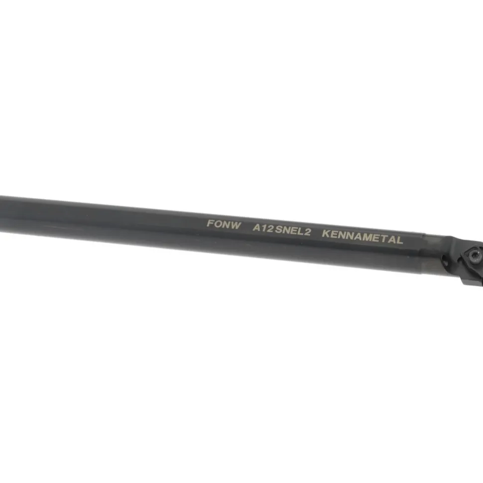 Indexable Boring Bar: A12NEL2, 28.58 mm Min Bore Dia, Left Hand Cut, 3/4" Shank Dia, 3 ° Lead Angle, Steel