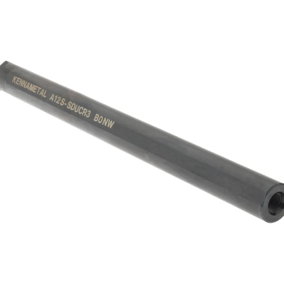 Indexable Boring Bar: A12SSDUCR3, 24.89 mm Min Bore, Right Hand, 19.05 mm Shank Dia, -3.000 deg Lead Angle, Steel
