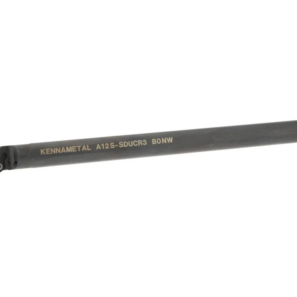 Indexable Boring Bar: A12SSDUCR3, 24.89 mm Min Bore, Right Hand, 19.05 mm Shank Dia, -3.000 deg Lead Angle, Steel