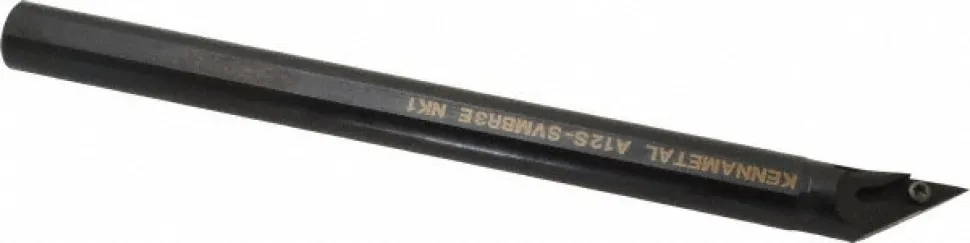 Indexable Boring Bar: A12SSVMBR3E, 32.66 mm Min Bore, Right Hand, 19.05 mm Shank Dia, -3.000 deg Lead Angle, Steel