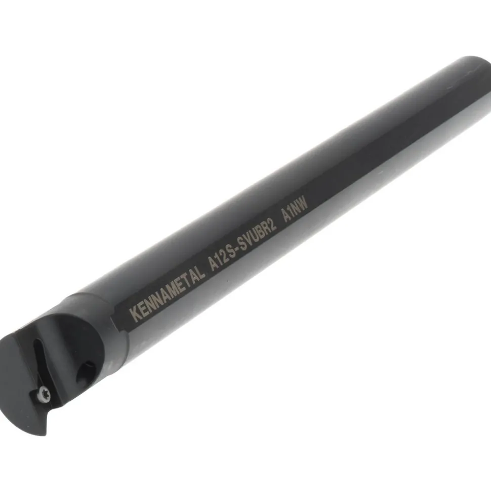 Indexable Boring Bar: A12SSVUBR2, 24.89 mm Min Bore, Right Hand, 19.05 mm Shank Dia, -3.000 deg Lead Angle, Steel