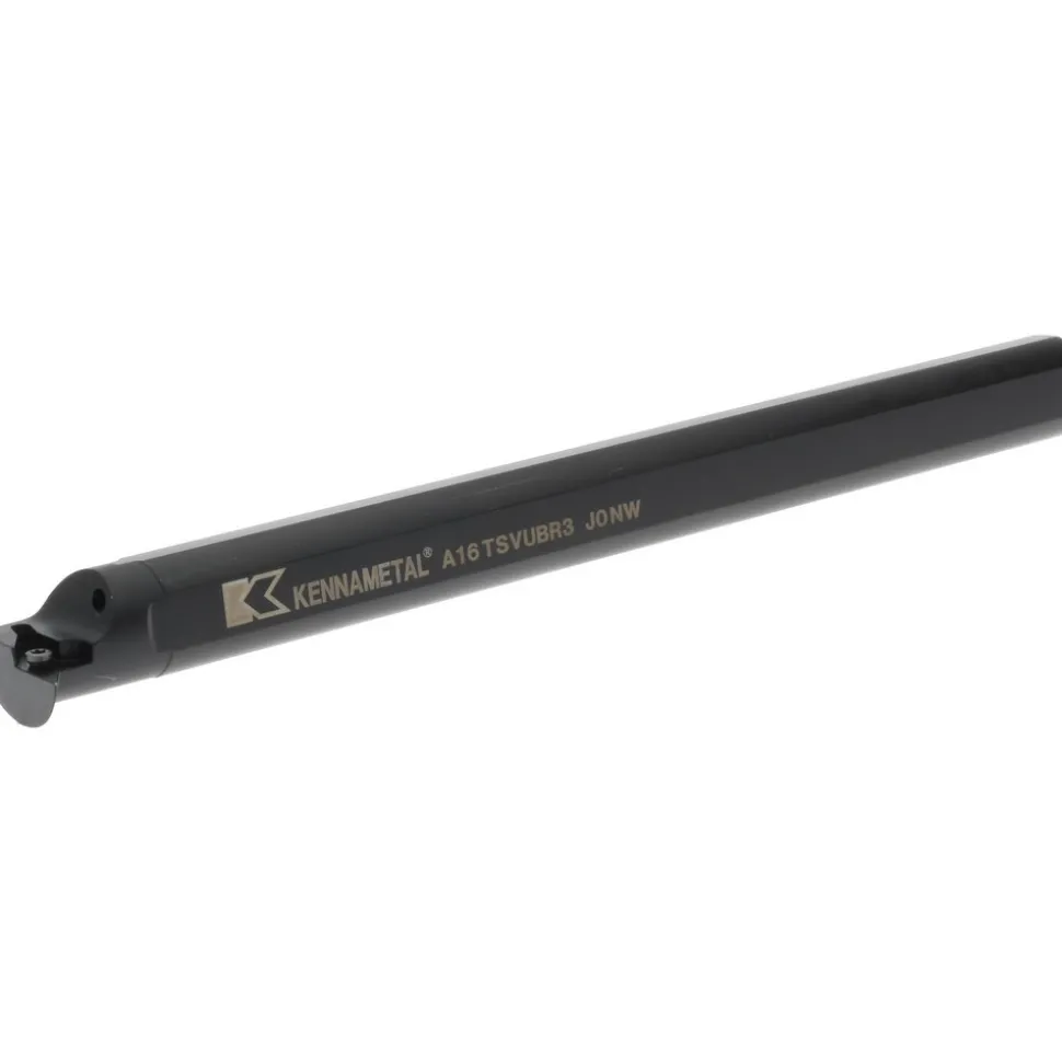 Indexable Boring Bar: A16TSVUBR3, 33.02 mm Min Bore, Right Hand, 25.40 mm Shank Dia, -3.000 deg Lead Angle, Steel