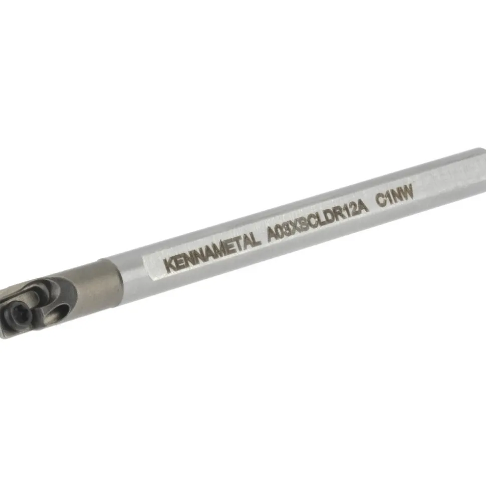 Indexable Boring Bar: A03XSCLDR12A, 0.2080" Min Bore, Right Hand, 5.000 deg Lead Angle, Steel