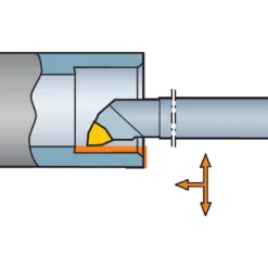 Indexable Boring Bar: E04H-SWLPR1.2-R, 8.20 mm Min Bore, Right Hand, 6.35 mm Shank Dia, 0.000 deg Lead Angle, Solid Carbide