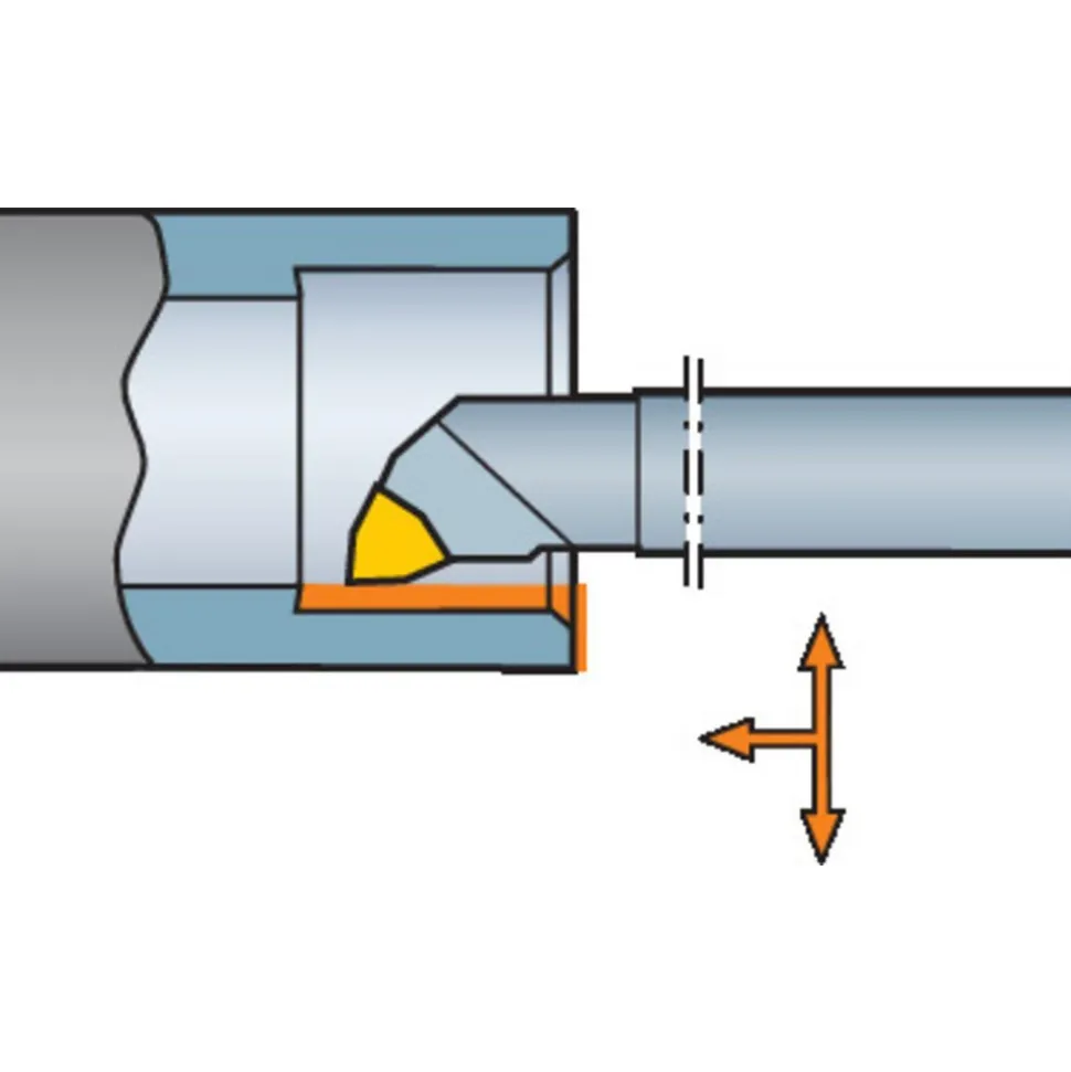 Indexable Boring Bar: E04H-SWLPR1.2-R, 8.20 mm Min Bore, Right Hand, 6.35 mm Shank Dia, 0.000 deg Lead Angle, Solid Carbide