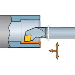 Indexable Boring Bar: E06M-SCLCR2-R, 12.20 mm Min Bore, Right Hand, 9.53 mm Shank Dia, 0.000 deg Lead Angle, Solid Carbide