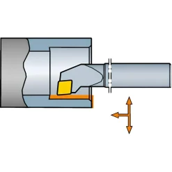 Indexable Boring Bar: E08R-SCLCR2, 15.20 mm Min Bore, Right Hand, 12.70 mm Shank Dia, 0.000 deg Lead Angle, Solid Carbide