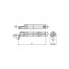 Indexable Boring Bar: E04SWLPR15 KWH, 8.15 mm Min Bore, Right Hand, 6.35 mm Shank Dia, -3.000 deg Lead Angle, Solid Carbide