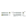Indexable Boring Bar: E-SWUBR 5-5, 0.3300" Min Bore, Right Hand, Solid Carbide