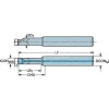 Indexable Boring Bar: MB-A0625-06-07, 5/8" Min Bore, 5/8" Shank Dia, Steel