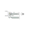 Indexable Cutoff Toolholder: 1.75" Max Workpiece Dia, 0.11" Min Insert Width, Right Hand