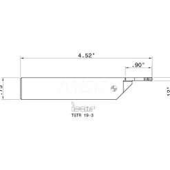 Indexable Cutoff Toolholder: 1.75