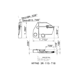 Indexable Grooving Blade: 1.2598
