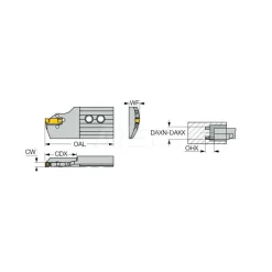 Indexable Grooving Blade: 1.26
