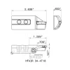 Indexable Grooving Blade: 1.26" High, Right Hand, 0.1575" Min Width