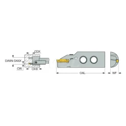 Indexable Grooving Blade: 1.26