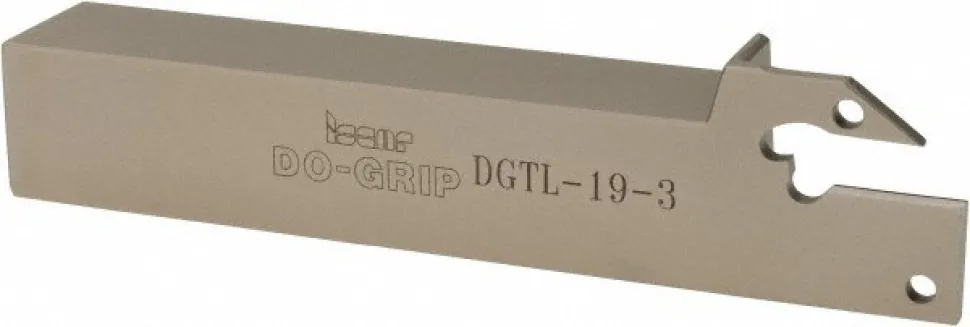 Indexable Grooving-Cutoff Toolholder: DGTL 19-3, 0.118 to 1/8" Groove Width, Left Hand