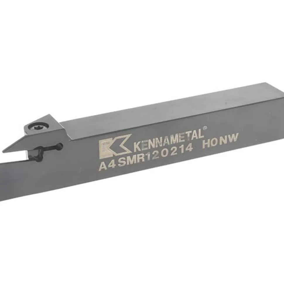 Indexable Grooving-Cutoff Toolholder: A4SMR120214, 0.079" Min Groove Width, 14 mm Max Depth of Cut, Right Hand