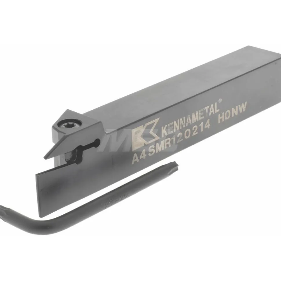 Indexable Grooving-Cutoff Toolholder: A4SMR120214, 0.079" Min Groove Width, 14 mm Max Depth of Cut, Right Hand