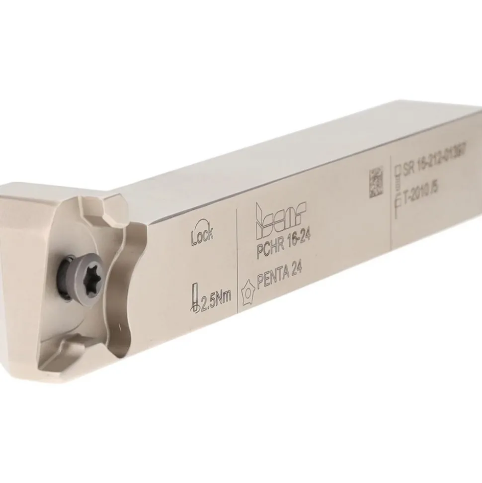 Indexable Grooving-Cutoff Toolholder: PCHR 16-24, 0.5 to 3.2 mm Groove Width, 6.5 mm Max Depth of Cut, Right Hand