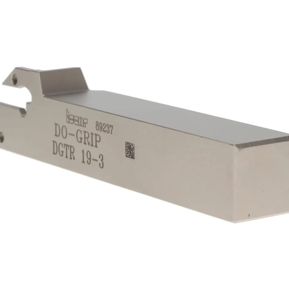 Indexable Grooving-Cutoff Toolholder: DGTR 19-3, 0.118 to 1/8" Groove Width, Right Hand