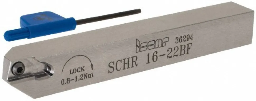 Indexable Grooving Toolholder: SCHR16-22BF, External, Right Hand