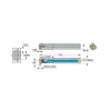 Indexable Grooving Toolholder: GEHIR15.9-20-3T8, Right Hand