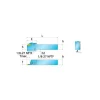 Indexable Grooving Toolholder: TTER25.4-3T25-TB, 1.96" Max Workpiece Dia