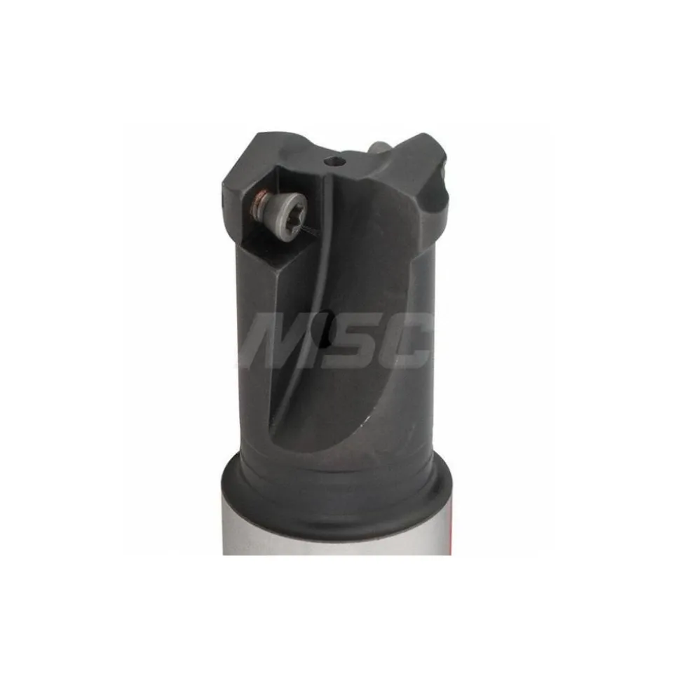 Indexable High-Feed End Mill: C7792VXD09WA1.00Z02R, 1" Cut Dia, 1" Shank Dia, Weldon Flat Shank