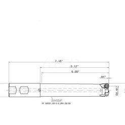 Indexable High-Feed End Mill: FFEWXD1.0035.0W1.0005, 1" Cut Dia, 1" Shank Dia, Weldon Flat Shank