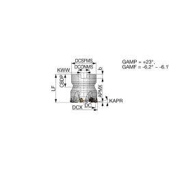 Indexable High-Feed Face Mills: Cutting Diameter (Inch): 2; Cutting Diameter (Decimal Inch): 2.0000