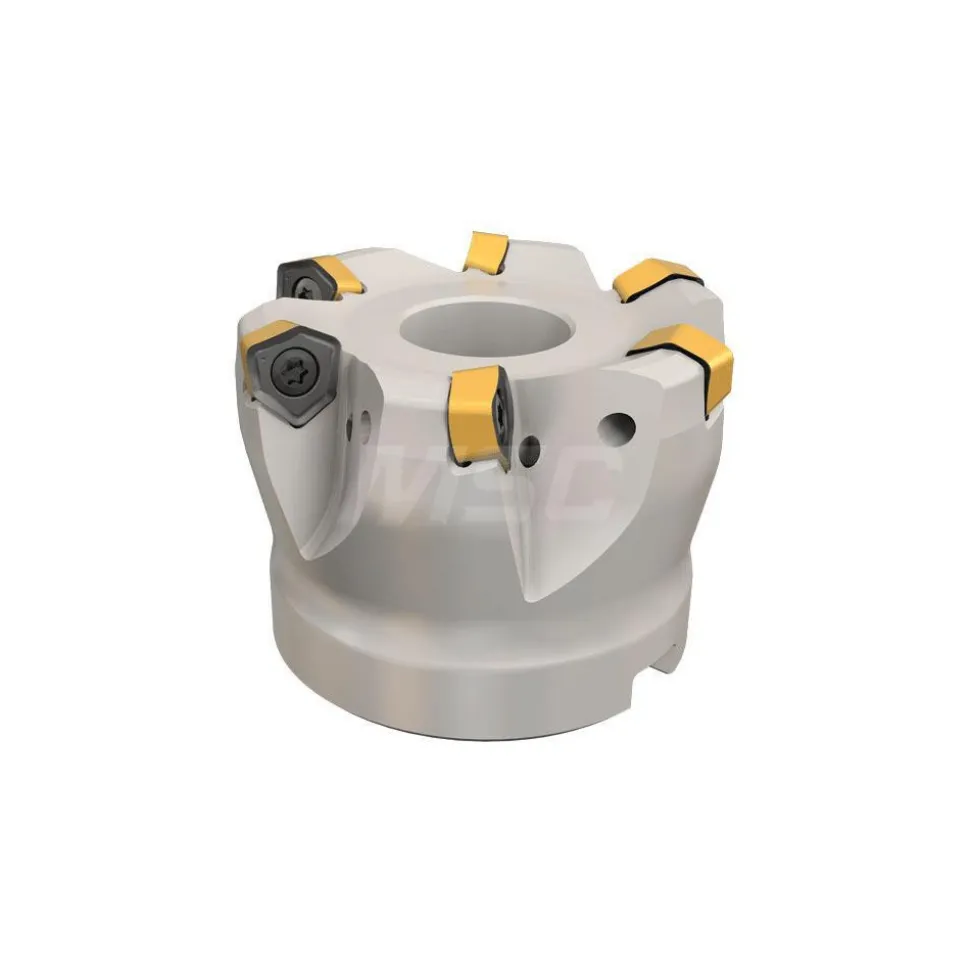Indexable High-Feed Face Mill: 1.61 to 2" Cut Dia, 0.75" Arbor Hole