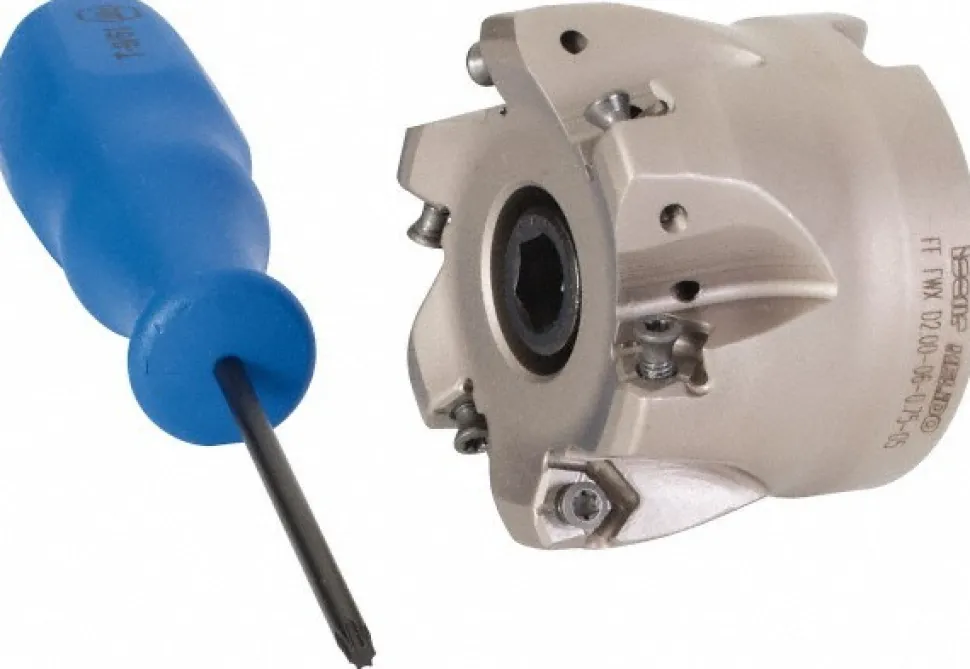 Indexable High-Feed Face Mill: 1.61 to 2" Cut Dia, 0.75" Arbor Hole