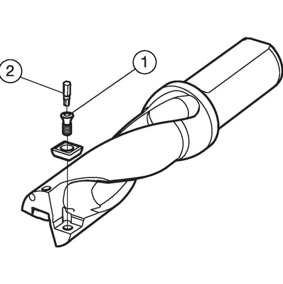 Indexable Insert Drill: A880-D1000LX25-04, 25.40 mm Max Dia, 4xD