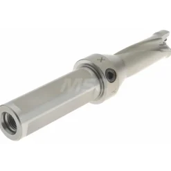 Indexable Insert Drill: DFT0938R2SSF100, 1" Max Dia, 2.5xD, 1" Shank Dia